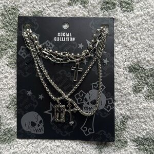 Social Collusion necklace stack